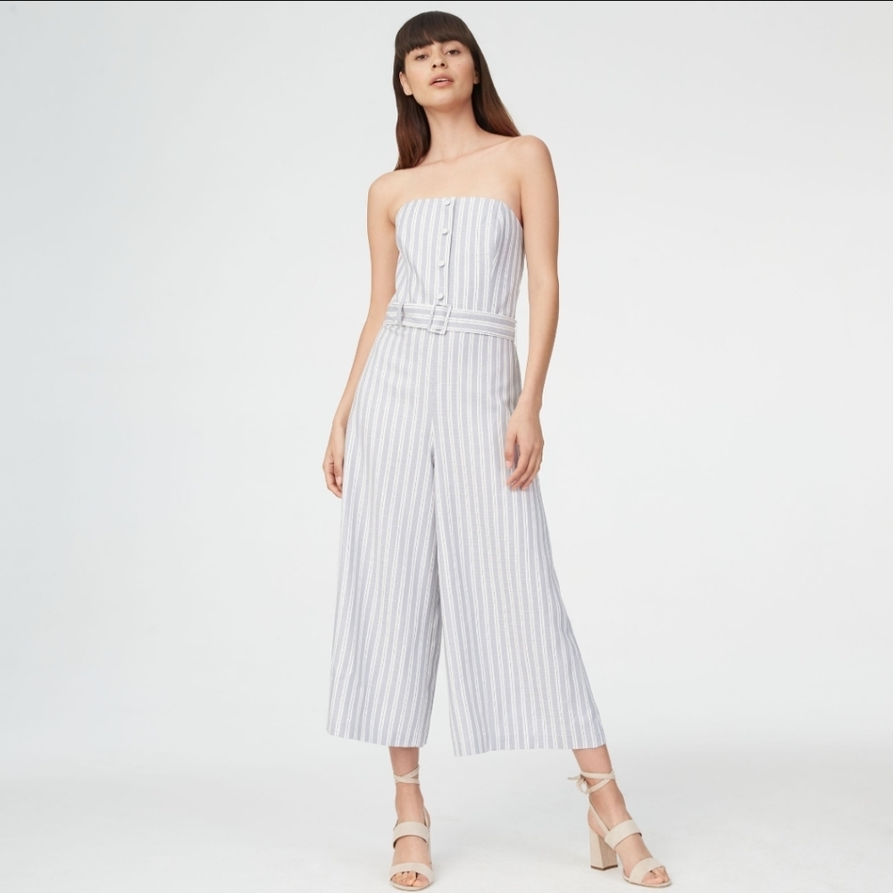 Club Monaco striped strapless jumpsuit 6